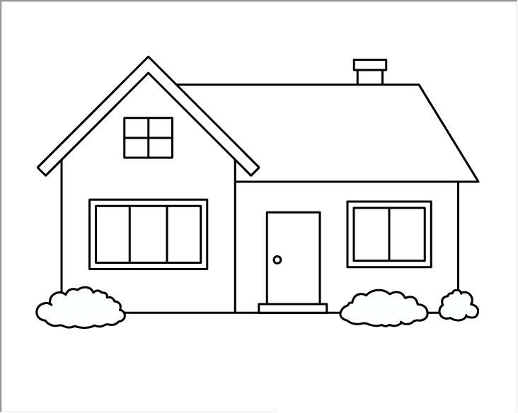 sketch of a house  - ai rendering house front