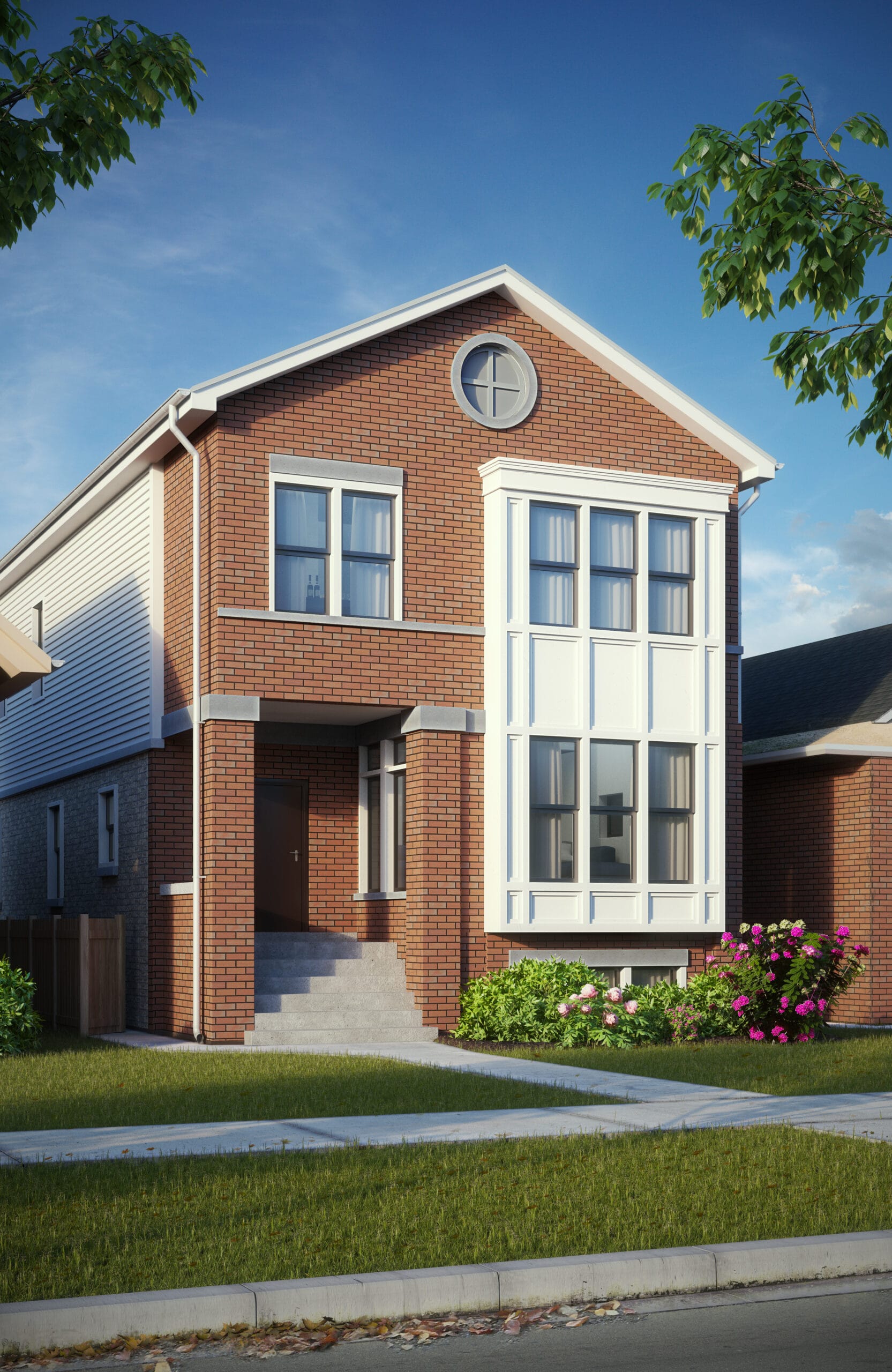 0028 townhouse_3d house rendering