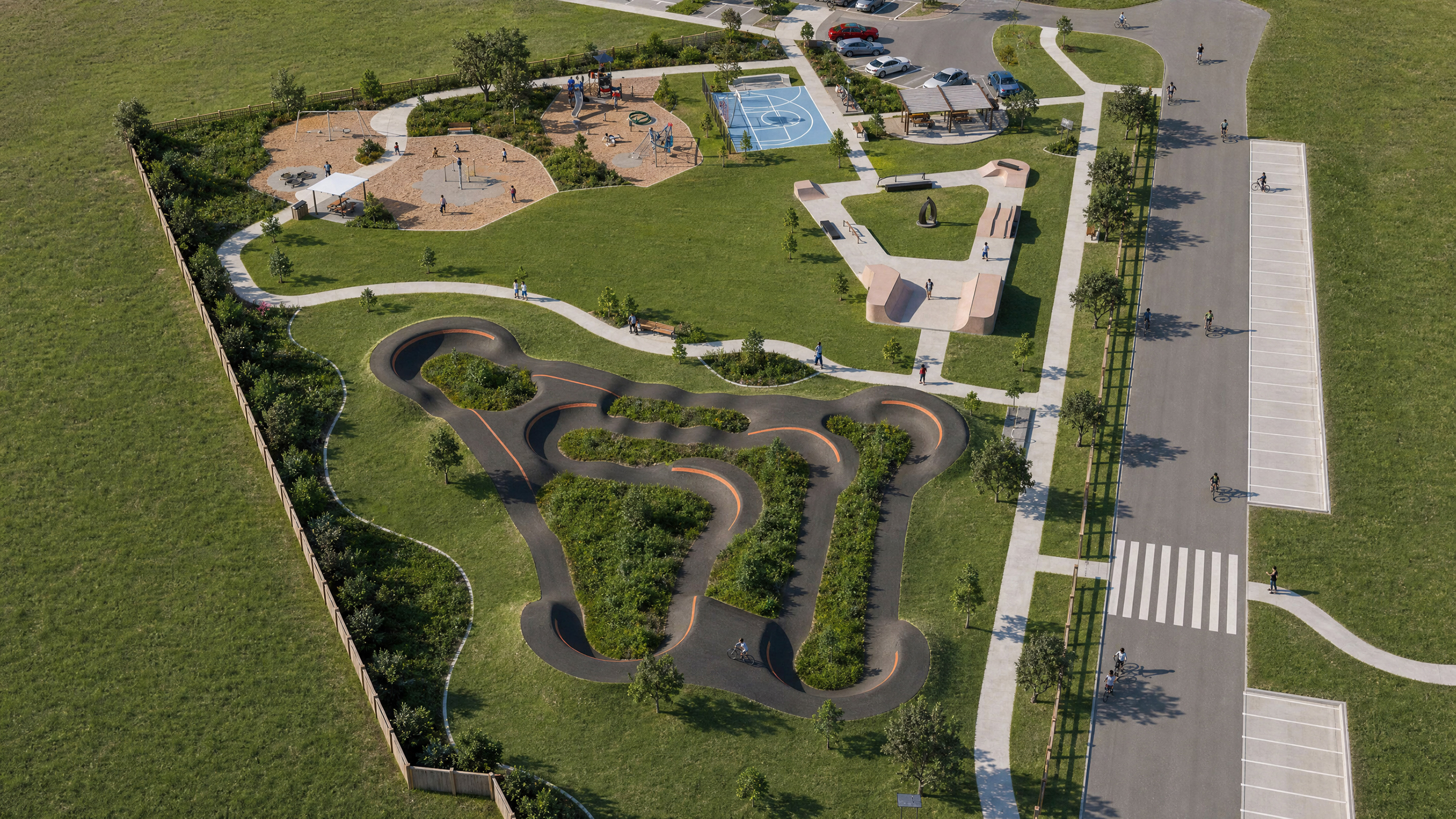 koroit skate park 3d rendering