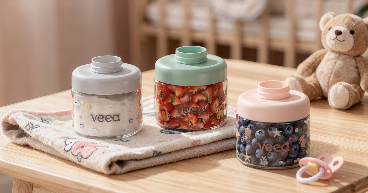Baby food packaging rendering