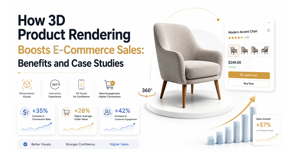 3D product rendering for ecommerce