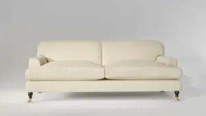 Minimalist Cielo sofa with classic design on a plain background, highlighting furniture modeling and 3D product rendering.