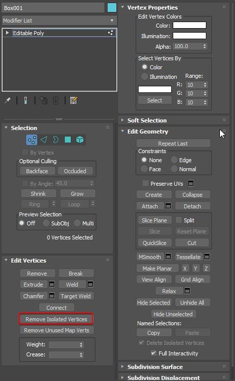 Check Model Integrity and vertex properties Check Model Integrity and vertex properties