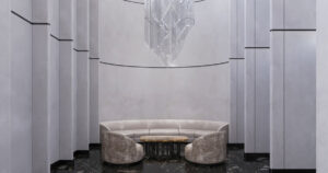 551 lobby interior desing rendering