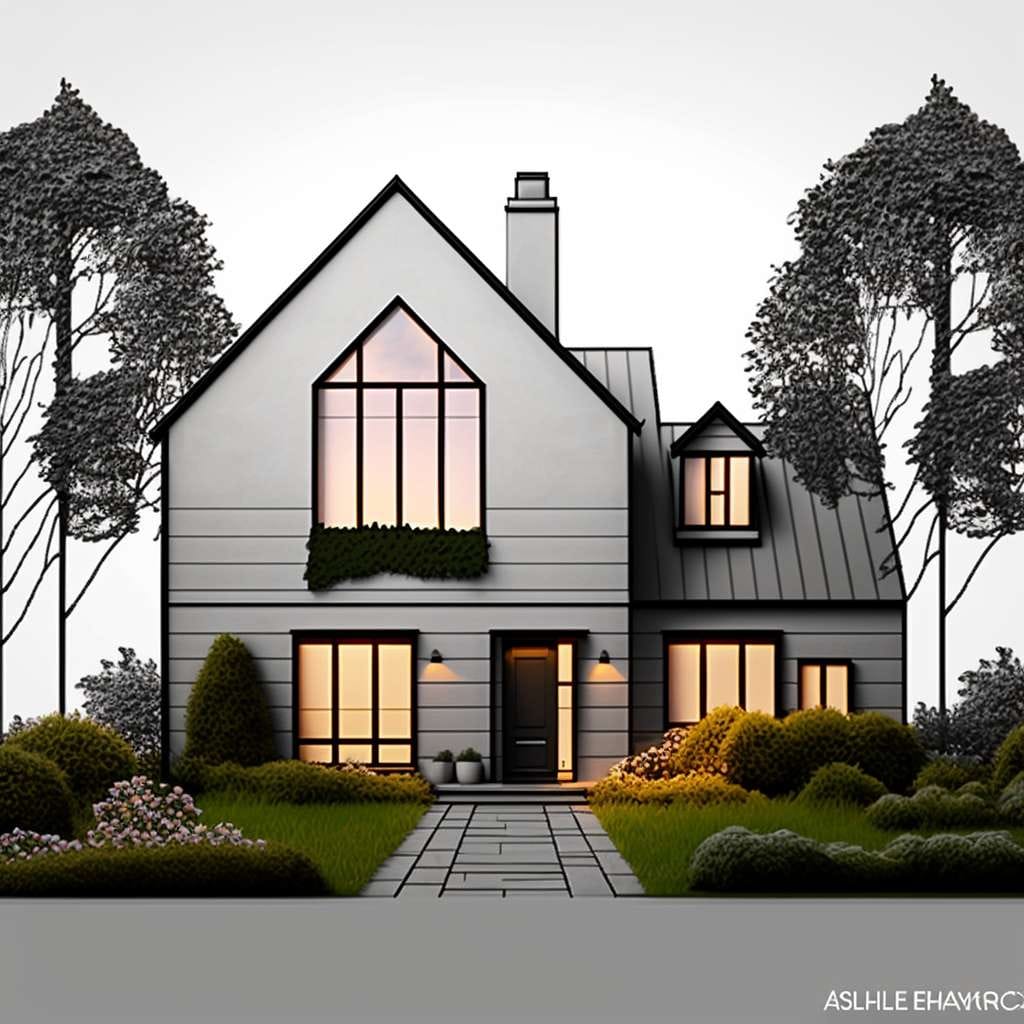 3d rednering of house using midjourney