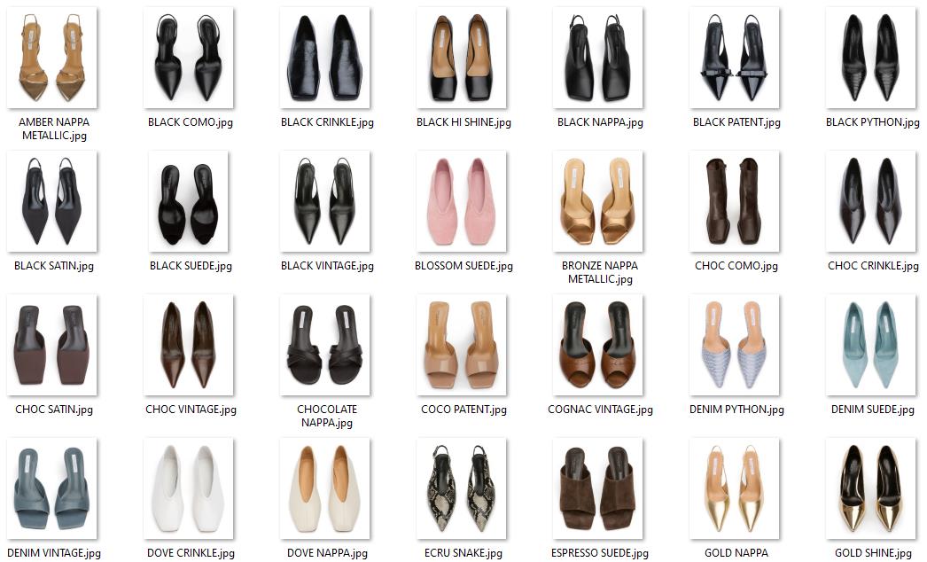 All shoe Products in various materials