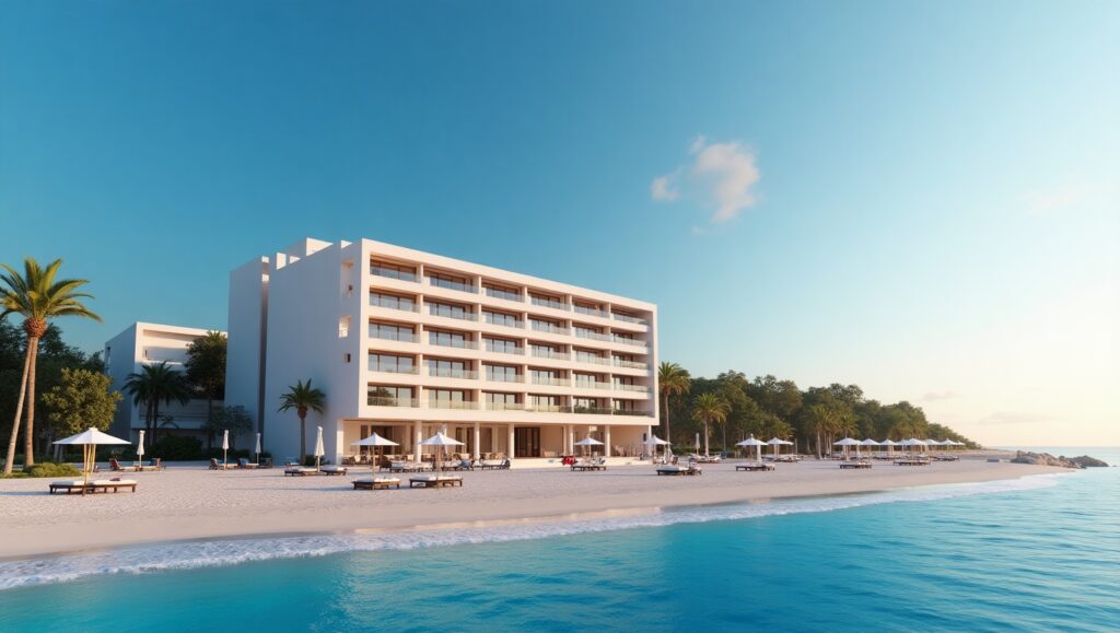 hotel 3d renderings