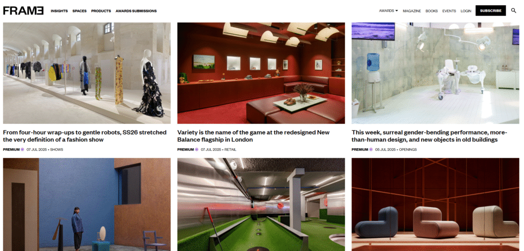 Frame Interior design magazine