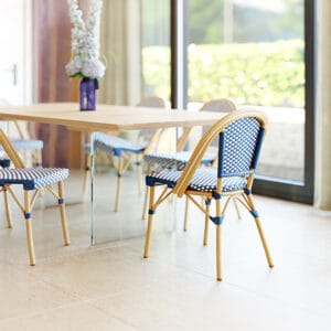 Multitple 3d rendered chairs are placed in interior setup to portray real life scenario