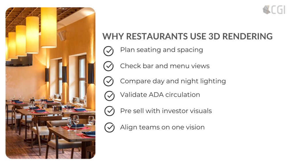 Why Restaurants Use 3D Rendering
