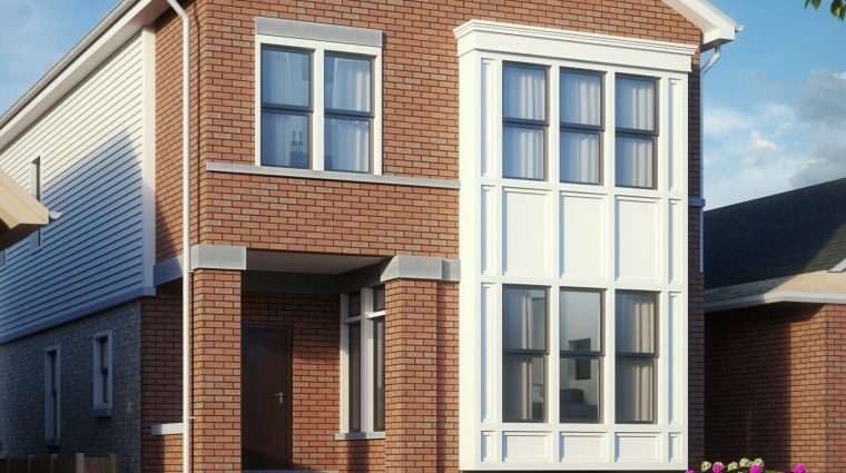 0028 townhouse_3d house rendering
