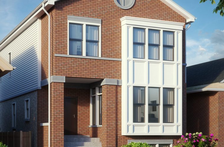 0028 townhouse_3d house rendering