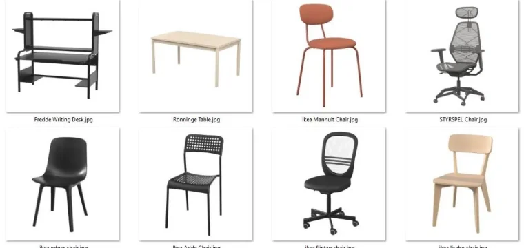 Premium Quality Ikea 3D Models! Download for Free!!