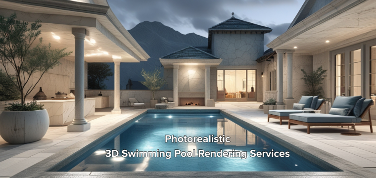 Photorealistic 3D Swimming Pool Rendering Services