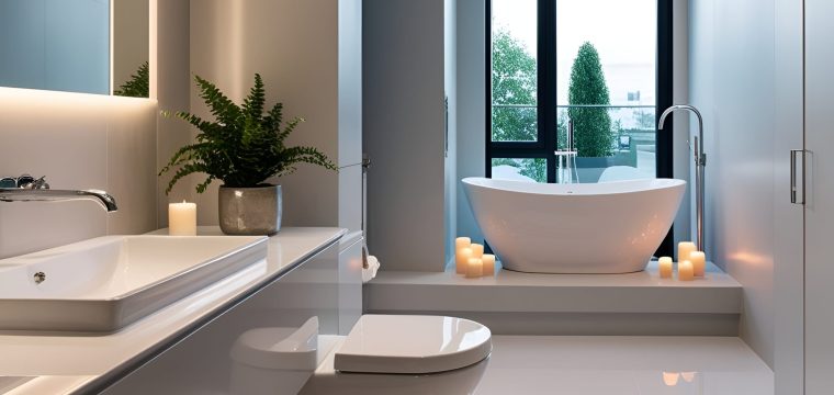 3D bathroom rendering