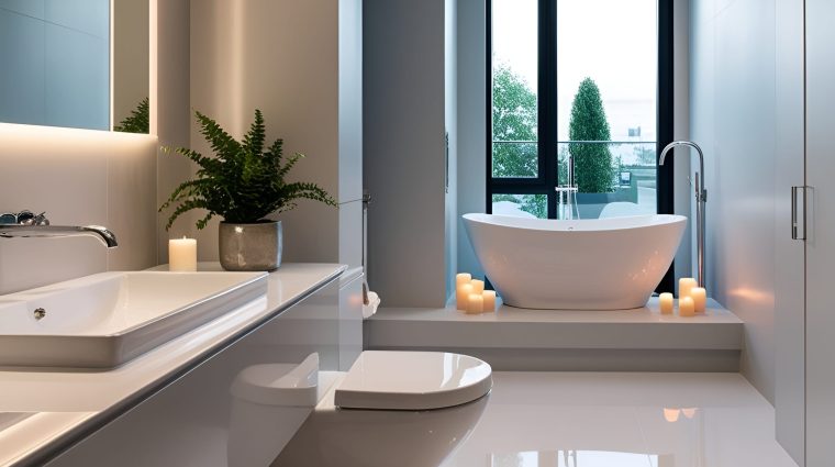 3D bathroom rendering