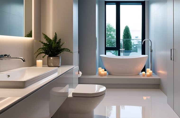 3D bathroom rendering