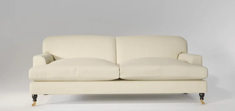 Minimalist Cielo sofa with classic design on a plain background, highlighting furniture modeling and 3D product rendering.